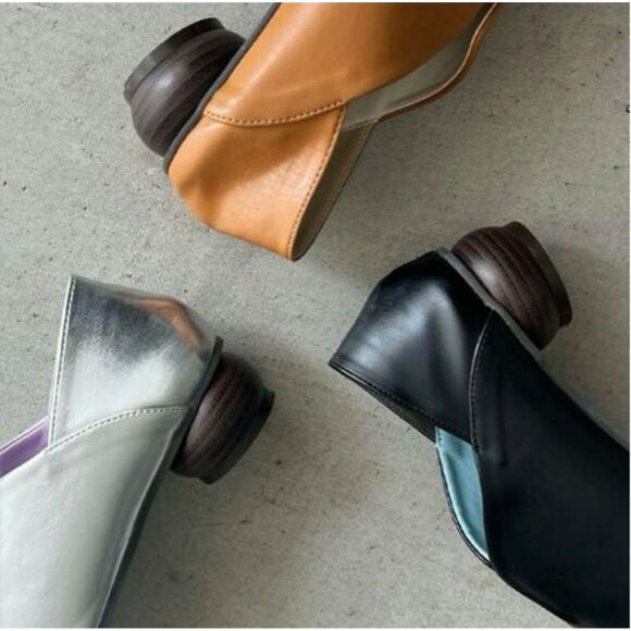 Vivian x Mako Wood Chunky Heel Silver Babouche – Size S (fits ~US 5–5.5) - Picture 6 of 11